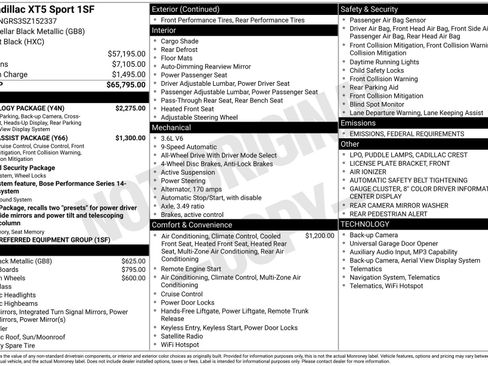 New 2025 Cadillac XT5 Sportv w/ Technology Package image 41