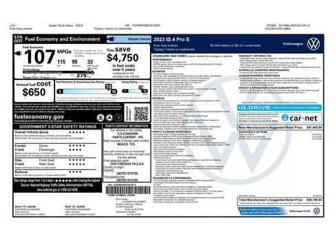 Used 2023 Volkswagen ID.4 Pro S RWD image 2