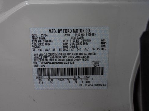 Used 2024 Ford Edge Titanium w/ Equipment Group 301A AWD/4WD image 56