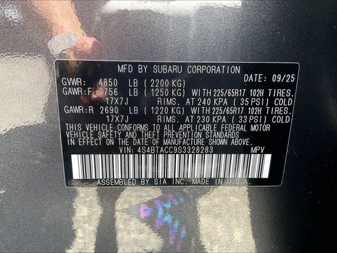 Certified 2025 Subaru Outback Premium w/ Popular Package #1A AWD/4WD image 33