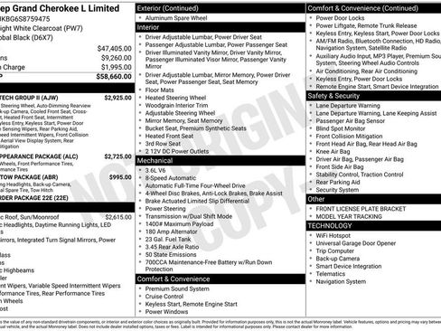 New 2025 Jeep Grand Cherokee L Limited w/ Luxury Tech Group II image 36