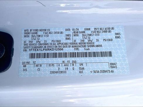 Certified 2024 Ford F150 XL AWD/4WD image 33