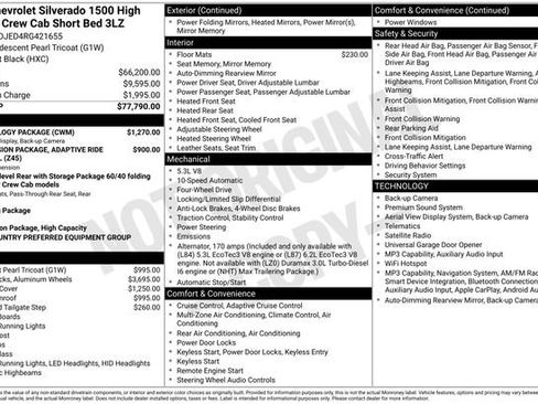 Used 2024 Chevrolet Silverado 1500 High Country w/ Technology Package AWD/4WD image 5