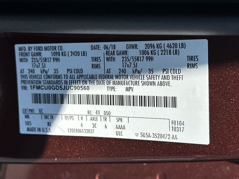 Used 2018 Ford Escape SE FWD image 28