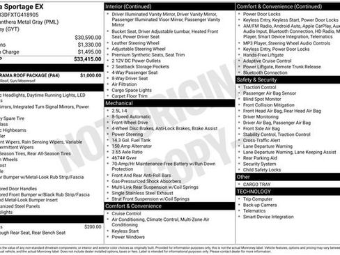 New 2026 Kia Sportage EX w/ EX Panorama Roof Package FWD image 15