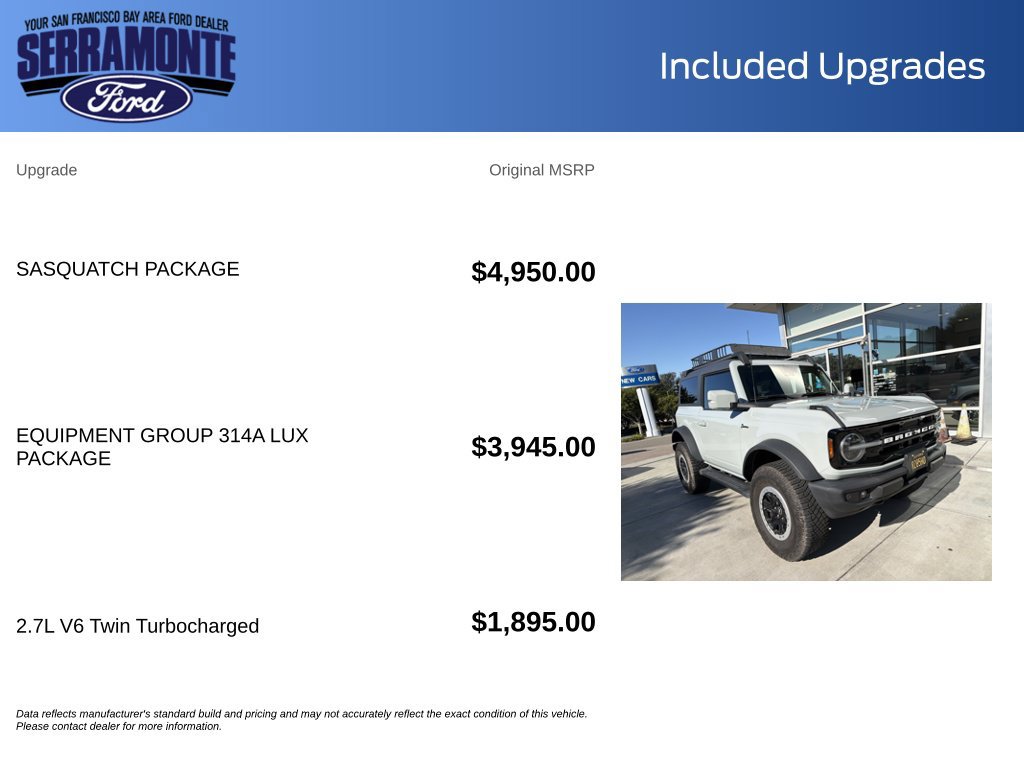 Used 2023 Ford Bronco Outer Banks w/ Sasquatch Package AWD/4WD image 16
