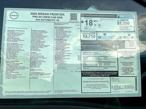 New 2026 Nissan Frontier PRO-4X image 19