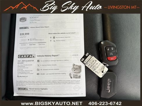 Used 2021 Jeep Gladiator Mojave w/ Uconnect 4C Nav & Sound Group image 26