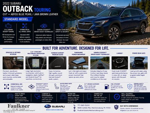 Certified 2022 Subaru Outback Touring AWD/4WD image 2