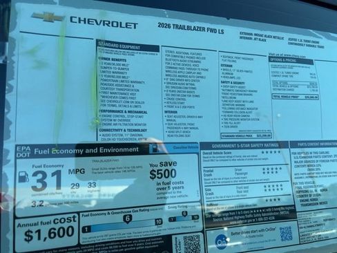 New 2026 Chevrolet TrailBlazer LS image 32