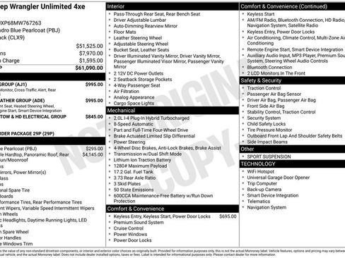 Certified 2021 Jeep Wrangler Unlimited Sahara w/ Cold Weather Group image 25