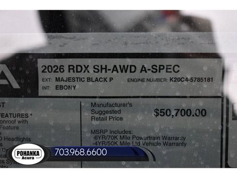 New 2026 Acura RDX A-Spec AWD/4WD image 40