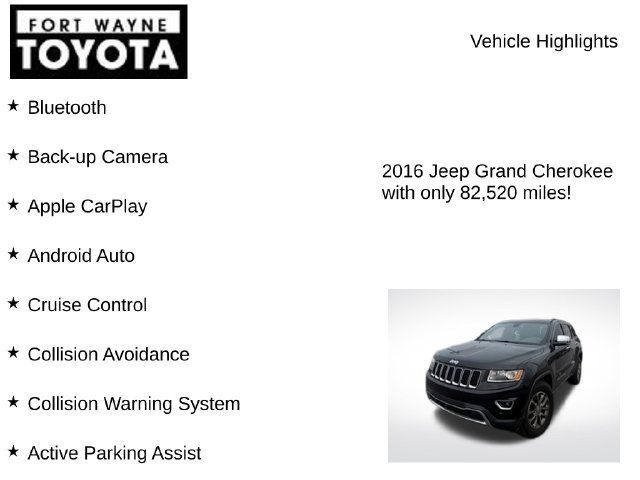 Used 2016 Jeep Grand Cherokee Limited AWD/4WD image 7