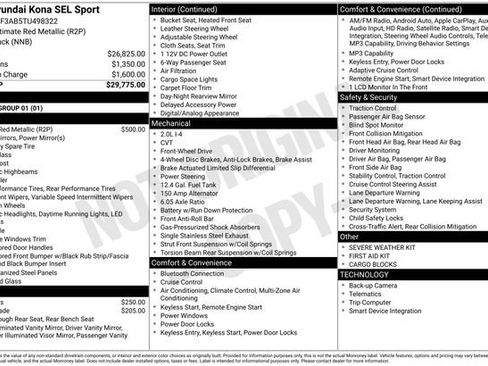 New 2026 Hyundai Kona SEL Sport FWD image 34