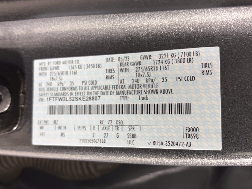 Used 2025 Ford F150 XLT w/ Equipment Group 301A Standard AWD/4WD image 9