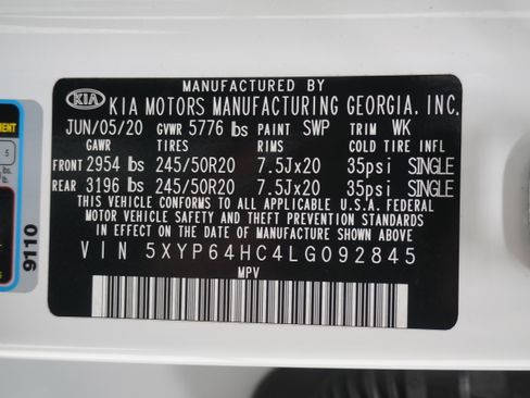 Used 2020 Kia Telluride S FWD image 34