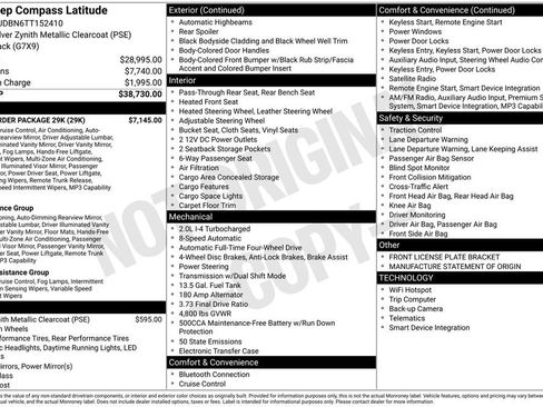 New 2026 Jeep Compass Latitude w/ Quick Order Package 29K image 2