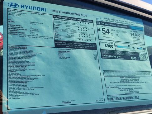 New 2026 Hyundai Elantra Blue image 31