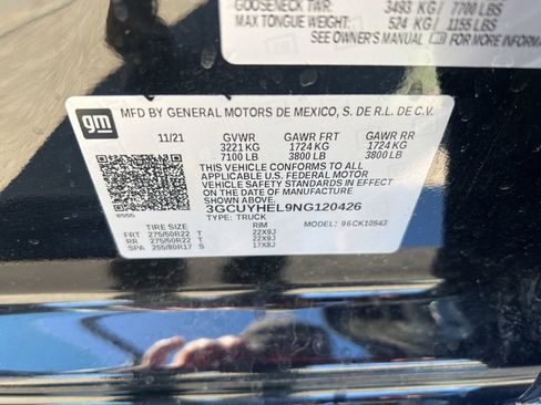 Certified 2022 Chevrolet Silverado 1500 High Country w/ Safety Package II AWD/4WD image 30