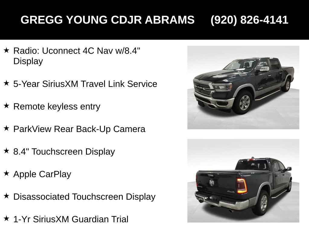 Used 2020 RAM 1500 Laramie AWD/4WD image 13