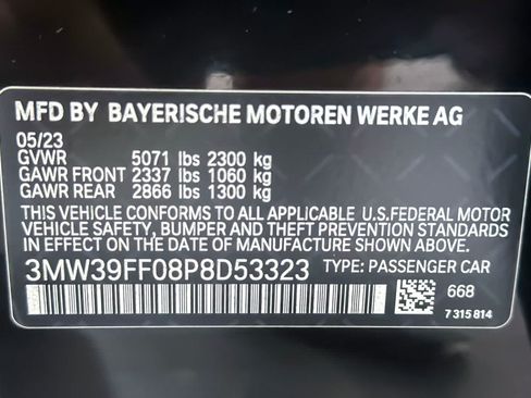 Used 2023 BMW 330e w/ Parking Assistance Package RWD image 29