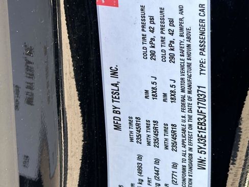 Used 2018 Tesla Model 3 Long Range AWD/4WD image 15