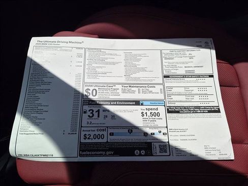 New 2026 BMW 330i Sedan w/ M Sport Package RWD image 17