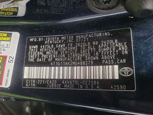 Used 2021 Toyota Camry SE FWD image 33