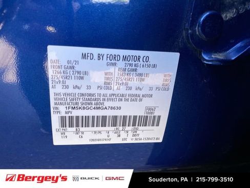Used 2021 Ford Explorer ST w/ Equipment Group 401A AWD/4WD image 37