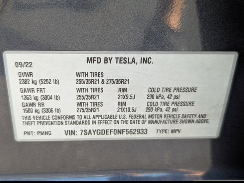 Used 2022 Tesla Model Y Performance image 34