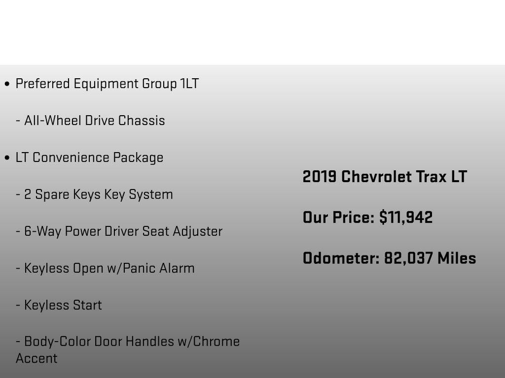 Used 2019 Chevrolet Trax LT w/ LT Convenience Package AWD/4WD image 6