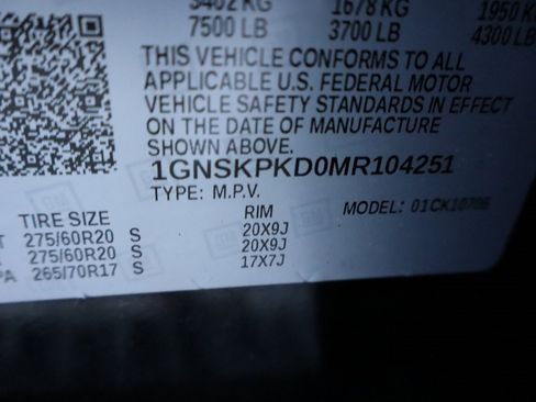 Used 2021 Chevrolet Tahoe Z71 w/ Z71 Signature Package image 36