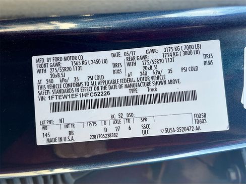 Used 2017 Ford F150 Platinum w/ Equipment Group 701A Luxury image 33