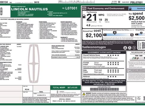 Used 2023 Lincoln Nautilus Reserve w/ Equipment Group 202A AWD/4WD image 28