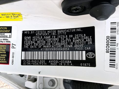 Used 2012 Toyota Camry XLE w/ Leather Pkg FWD image 35