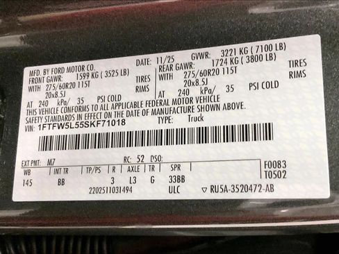 New 2025 Ford F150 Lariat w/ Equipment Group 501A Mid image 20