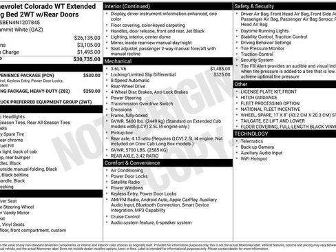 Used 2022 Chevrolet Colorado W/T w/ WT Convenience Package RWD image 52