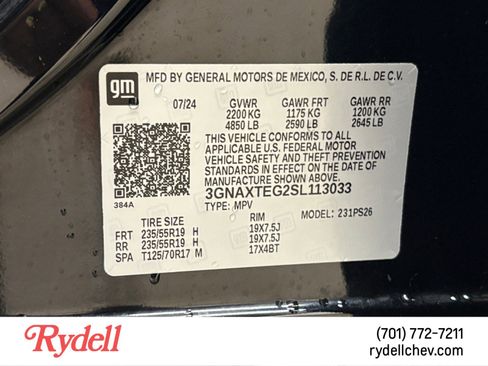 Used 2025 Chevrolet Equinox RS w/ Safety and Technology Package AWD/4WD image 22