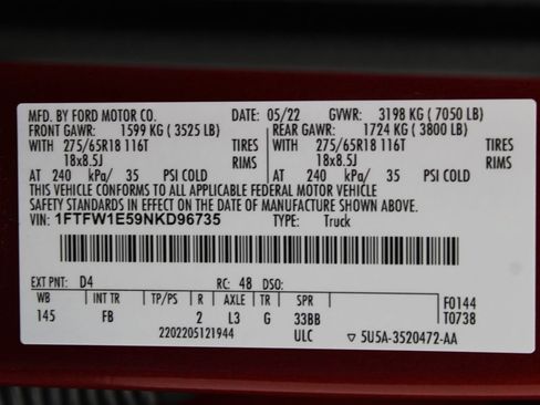Used 2022 Ford F150 XLT w/ Equipment Group 302A High AWD/4WD image 71