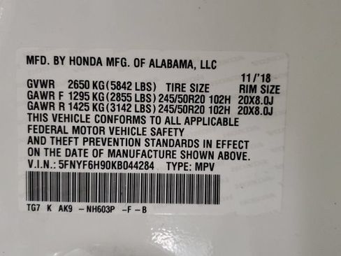 Used 2019 Honda Pilot Touring image 40