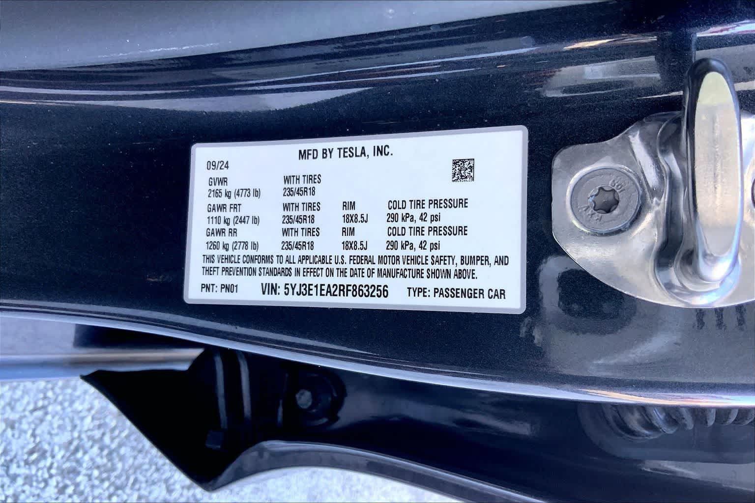 Used 2024 Tesla Model 3 Standard Range RWD image 20