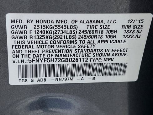 Used 2016 Honda Pilot EX-L image 33