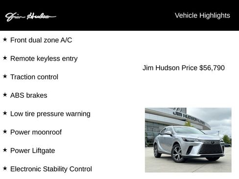 Used 2025 Lexus RX 350 Premium w/ Accessory Package (Z1) FWD image 5