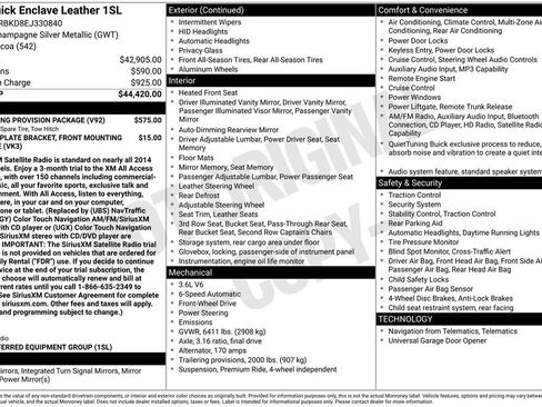 Used 2014 Buick Enclave Leather w/ Trailering Provision Package image 19