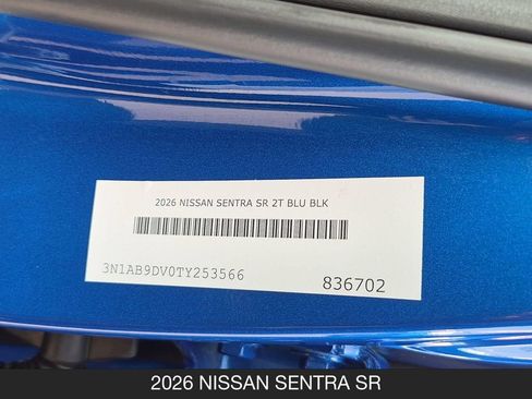 Used 2026 Nissan Sentra SR w/ Floor Mat Package FWD image 24