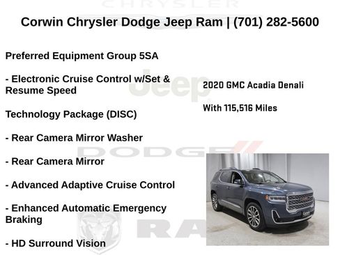 Used 2020 GMC Acadia Denali w/ Technology Package AWD/4WD image 6