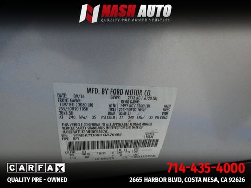 Used 2017 Ford Explorer XLT w/ Equipment Group 202A FWD image 73