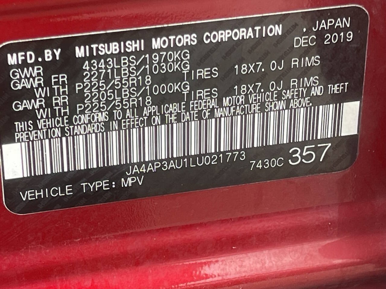 Used 2020 Mitsubishi Outlander Sport ES FWD image 29