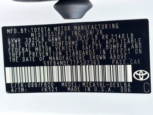 New 2026 Toyota Corolla LE FWD image 36