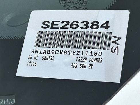 New 2026 Nissan Sentra SV w/ Floor Mat Package image 21